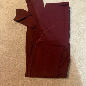 Lululemon Deep Red Leggings